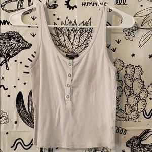 White tank buttons on the front